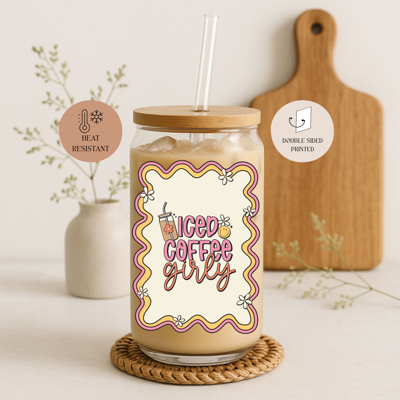 Vaso de Vidrio Iced Coffee