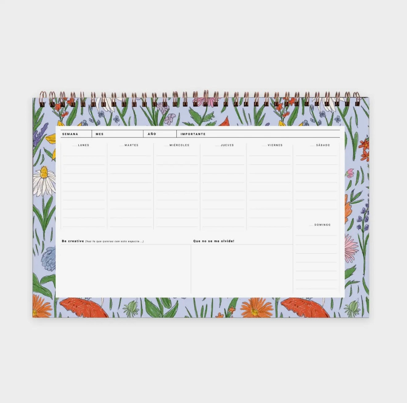Organizador Semanal Flores
